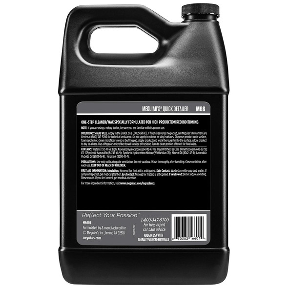 Meguiars Mirror Glaze Quick Detailer - 1 Gallon *Case of 4* [M6601CASE]