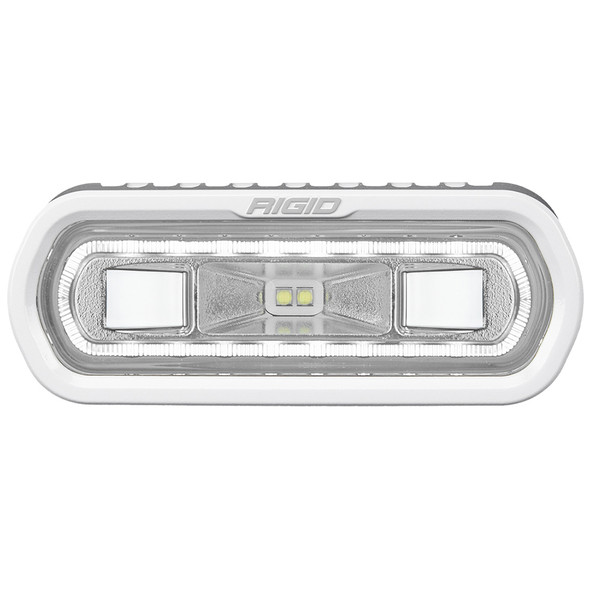 RIGID Industries SR-L Series Marine Spreader Light - White Surface Mount - White Light w\/White Halo [51100]