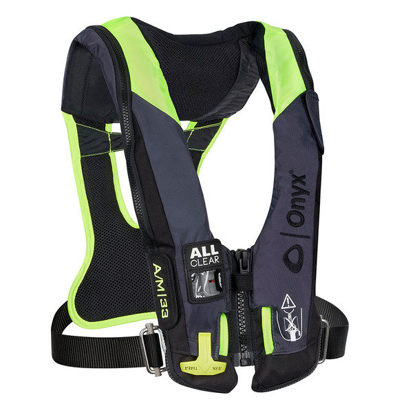 Onyx Impulse A\/M 33 All Clear w\/Harness Auto\/Manual Inflatable Life Jacket - Grey [134300-701-004-21]