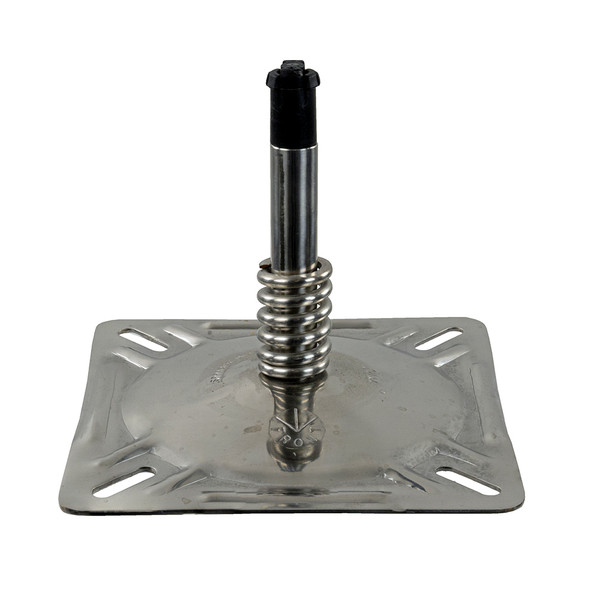 Springfield KingPin 7" x 7" Seat Mount w\/Spring - Polished [1614201-PP]