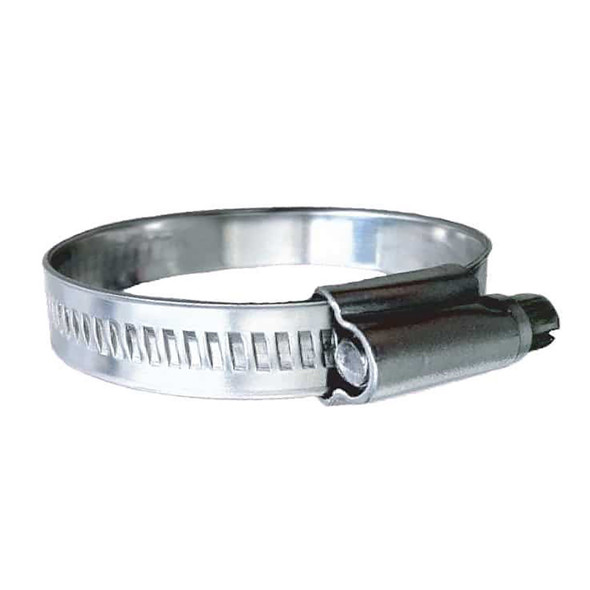 Trident Marine 316 SS Non-Perforated Worm Gear Hose Clamp - 15\/32" Band Range - (1-3\/4" 2-1\/4") Clamping Range - 10-Pack - SAE Size 28 [710-1121]