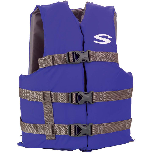 Stearns Youth Classic Vest Life Jacket - 50-90lbs - Blue\/Grey [2159360]