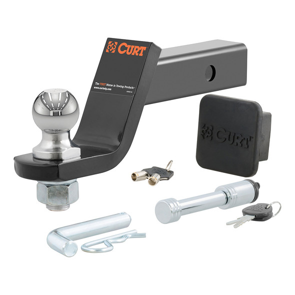 CURT Towing Starter Kit w\/2" Ball - 2" Shank - 7,500 lbs - 4" Drop [45554]