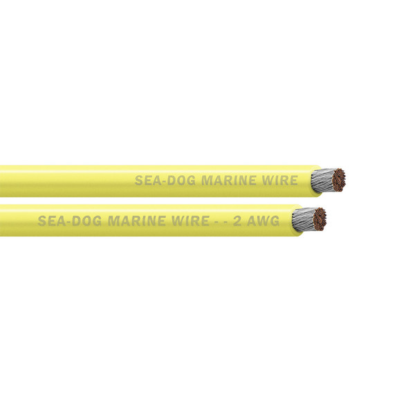 Sea-Dog 2 AWG Yellow Battery Cable - 25' [8002030]