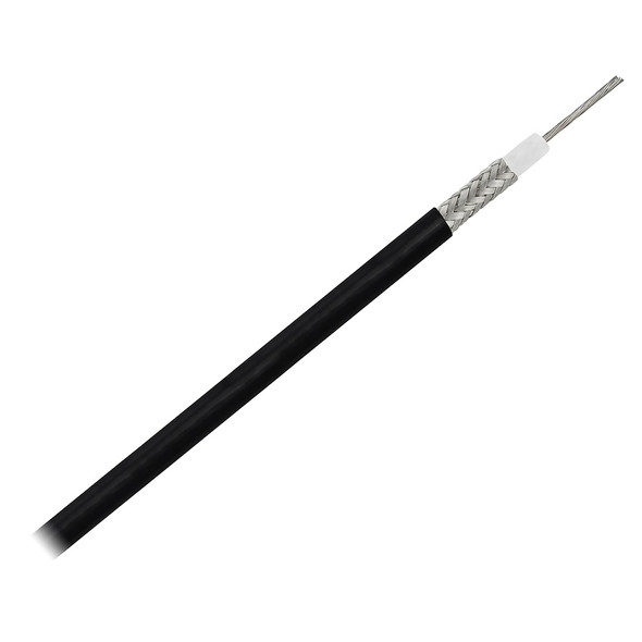 Pacer RG58AU Coax Cable Stranded TV Cond TV Braid - Black Jacket - 200' [MRG58AU-200]