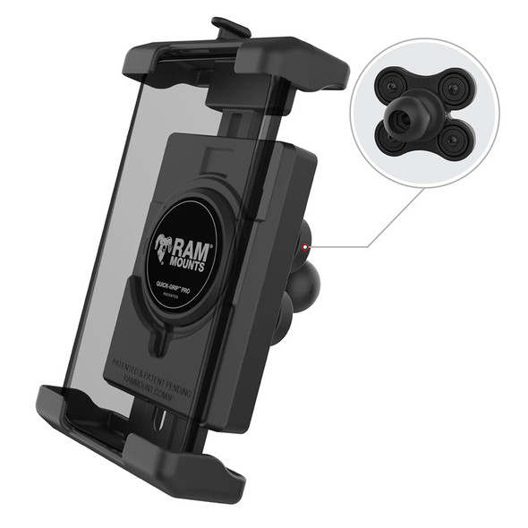 Ram Mount RAM Quick-Grip Pro XL Phone Holder w\/Ball  Vibration Damper [RAM-HOL-PD7BVU]