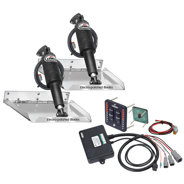 Lenco 12" x 12" Standard Performance Trim Tab Kit w/LED Indicator Switch Kit 12V [RT12X12I]