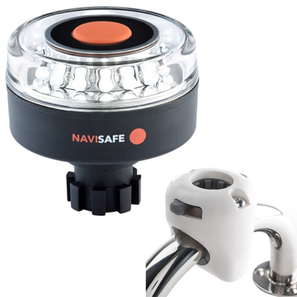 Navisafe Navlight 360 2NM w/Navibolt Base  Rail Mount - White [042KIT3]