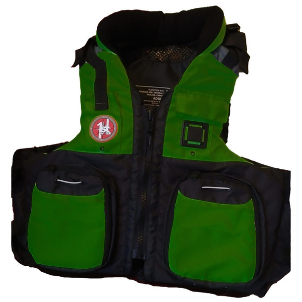 First Watch AV-800 Pro 4-Pocket Vest (USCG Type III) - Green/Black - L/XL [AV-800-GN-L/XL]