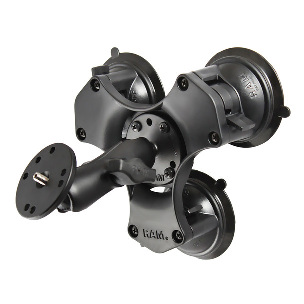 RAM Mount Twist-Lock Triple Suction Mount w\/1\/4"-20 Stud [RAP-B-365-224-202AU]