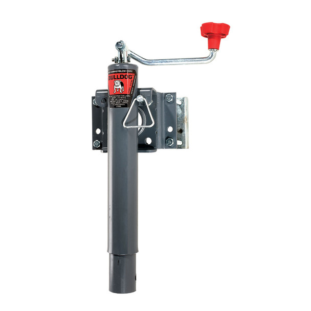 Bulldog Bolt-On Jack, Topwind, 10" Travel, Bolt-On Swivel Bracket, - 2,000 lbs. Lift Capacity [151443]