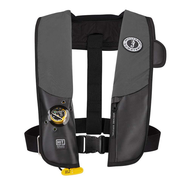 Mustang HIT Inflatable Hydrostatic Inflatable PFD - Grey\/Black [MD318302-262-0-202]
