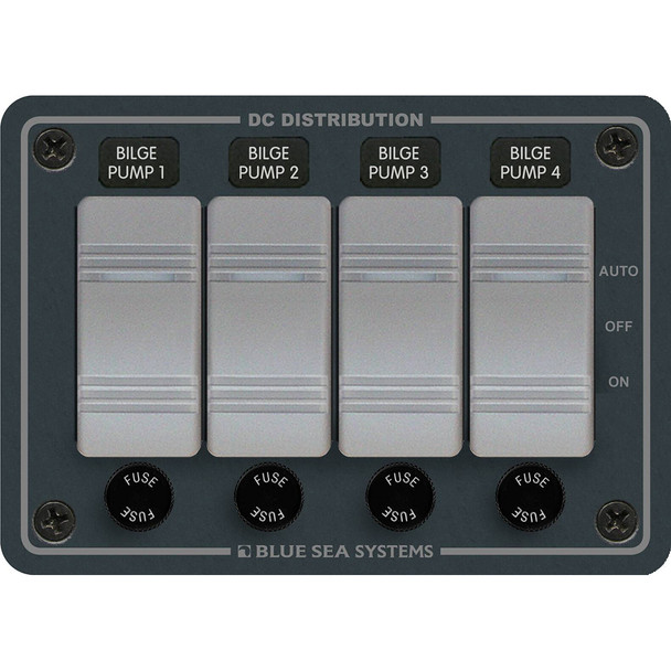 Blue Sea 8666 Contura 4 Bilge Pump Control Panel [8666]