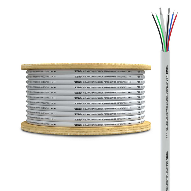 DS18 Marine Tinned OFC 18GA RGB Wire w\/16GA Speaker Wire - 100 Spool [MOFC16\/18GA-100SWRGB]