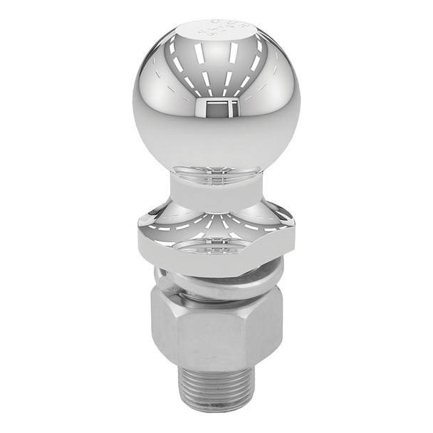 CURT 2" Trailer Ball - 1" x 2-1\/8" Shank - 7,500 lbs. - Chrome [40037]
