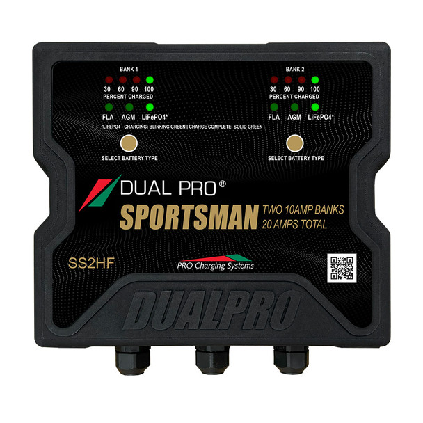 Dual Pro Sportsman Series HF Battery Charter - 20 Amp - 2 Bank [SS2HF]