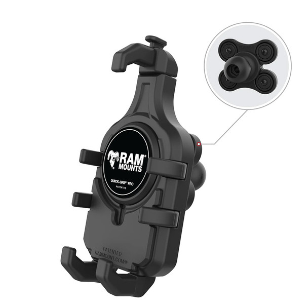 Ram Mount RAM Quick-Grip Pro Phone Holder w\/Ball  Vibration Damper [RAM-HOL-PD5BVU]