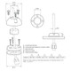 Scanstrut Small Deck Seal SS Connector - .83" Cable - .35" [DS21A-S]