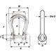 Wichard Self-Locking Bow Shackle - Diameter 10mm - 13\/32" [01245]