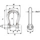 Wichard Not Self-Locking Bow Shackle - 20mm Diameter - 25\/32" [01248]