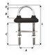 Wichard Black Watertight U-Bolt - 8mm Diameter - 5\/16" - 80mm Length - 3-5\/32" [65341]