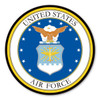 Made In USA Air Force Seal Circle Magnet (5" x 5")