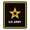 Made In USA Army Star Logo Magnet (4" x 4.6")