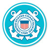 Made In USA Coast Guard Seal Car Door Sign Magnet (11.5" x 11.5")