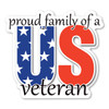 Made In USA Proud Family Of A U.S. Veteran Magnet (4.38" x 4.88")