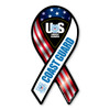 Made In USA Coast Guard Red, White And Blue 2-in-1 Mini Ribbon Magnet (4" x 2")