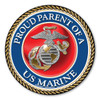 Made In USA Proud Parent Of A Marine Circle Magnet (5" x 5")