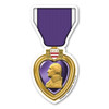 Made In USA Purple Heart Magnet (5.25" x 2.5")