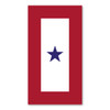 Made In USA Blue Star Serice Flag (1 Star) Magnet (5.5" x 3")