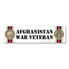 Made In USA Afghanistan War Veteran Bumper Strip Magnet (2.88" x 7.75")