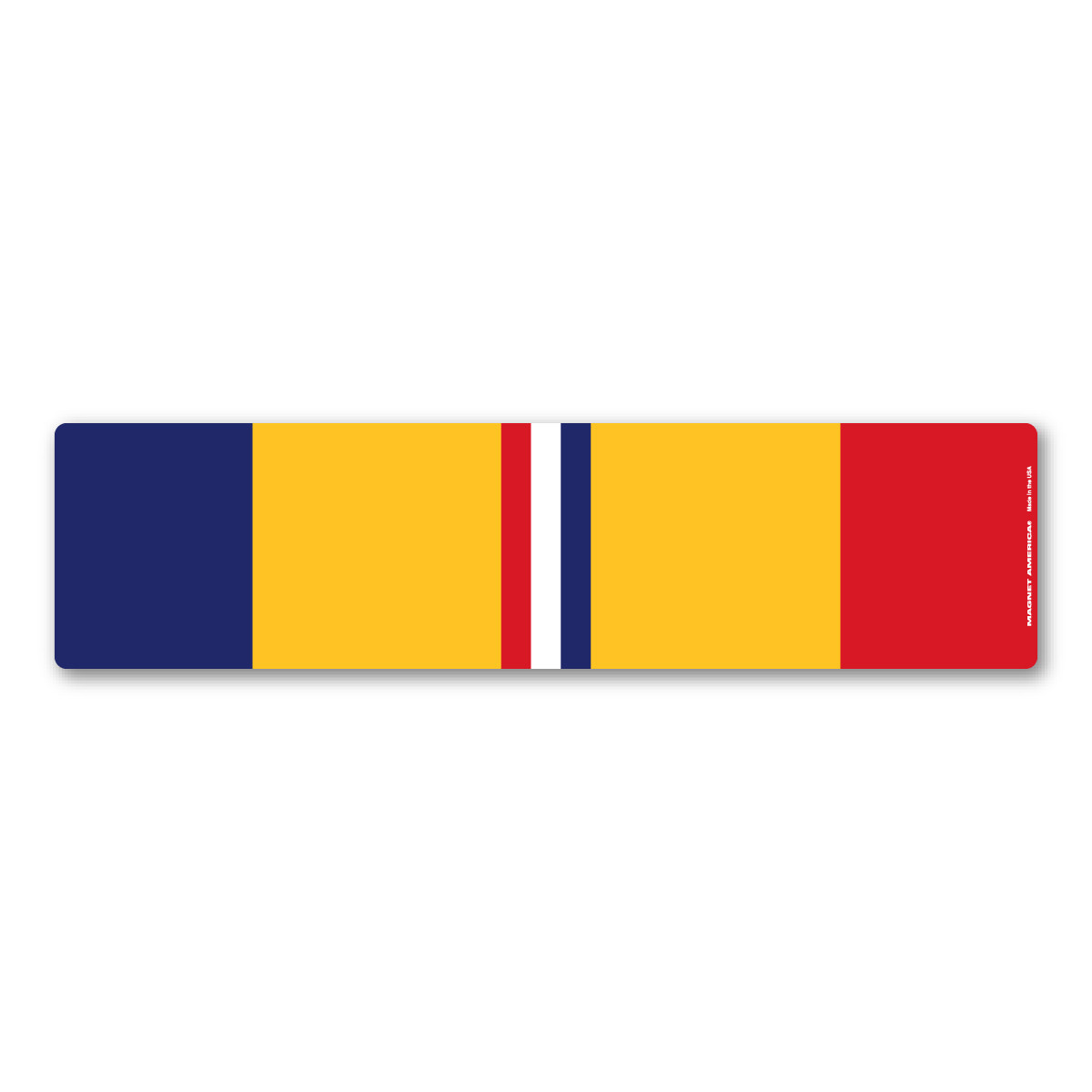 Made In USA Combat Action Service Ribbon Bar Magnet (2.5" x 10")