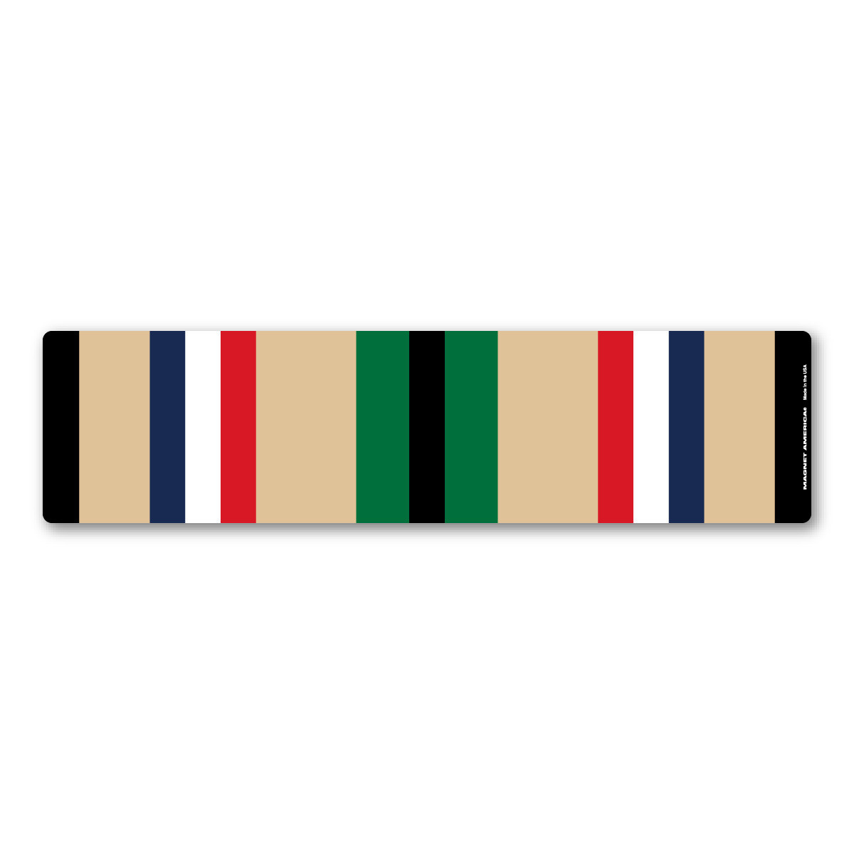 Made In USA Desert Storm Service Ribbon Bar Magnet (2.5" x 10")