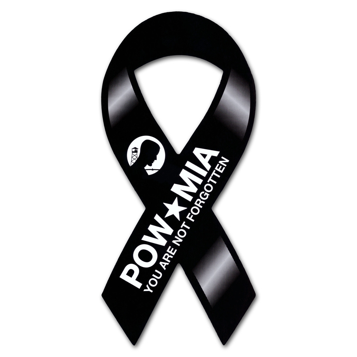 Made In USA MM POW-MIA Ribbon Magnet (8" x 3.88")