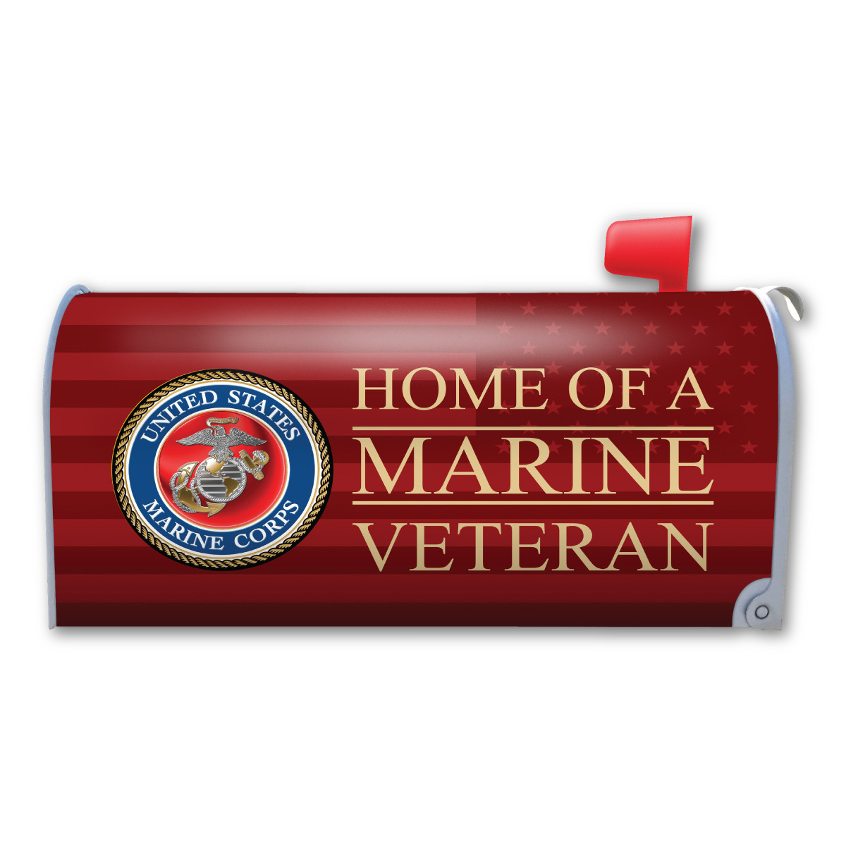 Made In USA Home Of A Marine Veteran Mailbox Cover Magnet (18.38" x 21")