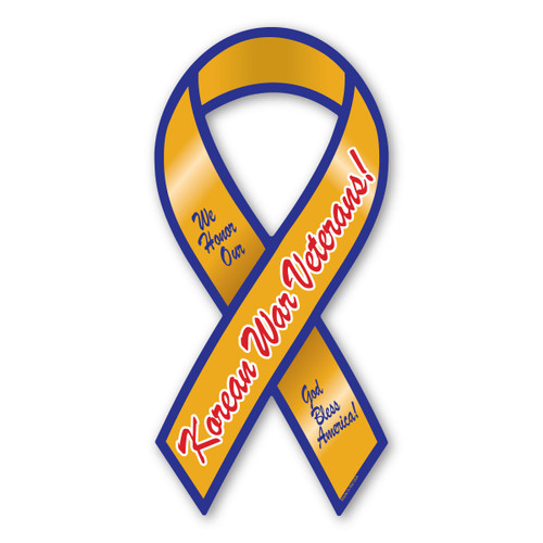 Made In USA Korean War Veterans Ribbon Magnet (8" x 3.88")
