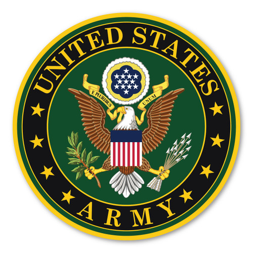 Made In USA Army Seal Magnet (5" x 5")