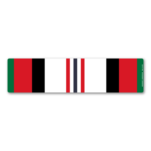 Made In USA Afghanistan War Service Ribbon Bar Magnet (2.5" x 10")