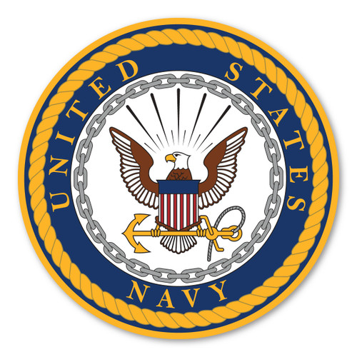 Made In USA Navy Seal Magnet (5" x 5")
