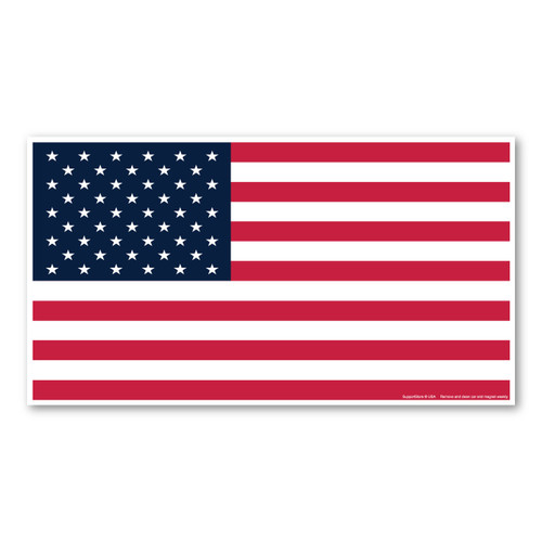 Made In USA Large Rectangle American Flag Magnet (12" x 6.6")
