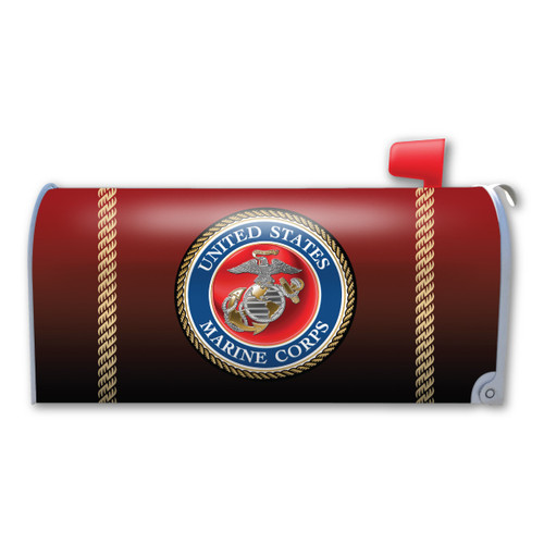 Made In USA USMC Seal Mailbox Cover Magnet (18.38" x 21")