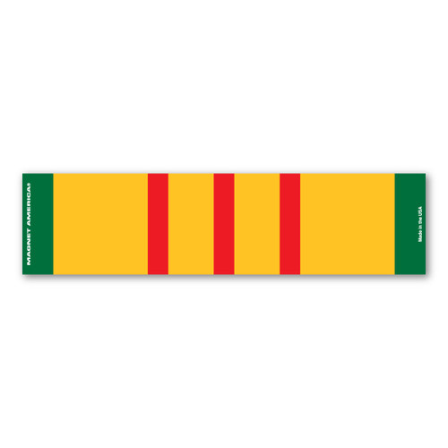 Made In USA Vietnam War Service Mini Ribbon Bar Magnet (1.25" x 5")