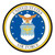 Made In USA Air Force Seal Circle Magnet (5" x 5")