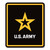 Made In USA Army Star Logo Magnet (4" x 4.6")