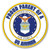 Made In USA Proud Parent Of A U.S. Airman Circle Magnet (5" x 5")