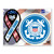 Made In USA Coast Guard Combo Mini Ribbon/ Circle Magnet (4.5" x 5.88")