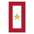 Made In USA Gold Star Service Flag Magnet (5.5" x 3")